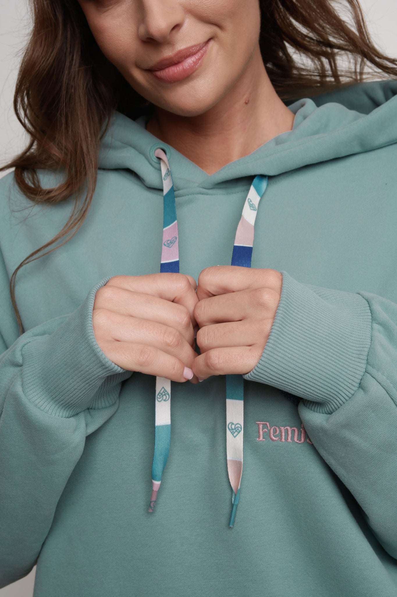 OVERSIZE HOODED SWEATSHIRT MINT - SANIBEL