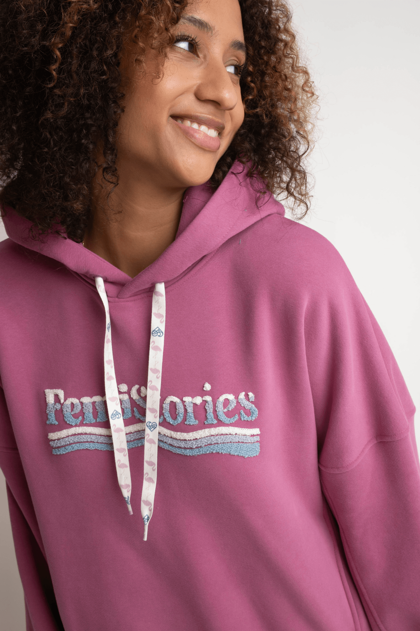 OVERSIZE HOODED SWEATSHIRT FUCHSIA - MOON CAY – Femi Girls