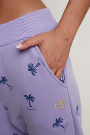 LAVENDER TRACKSUITS WITH PALM TREES - PORTOBELLO