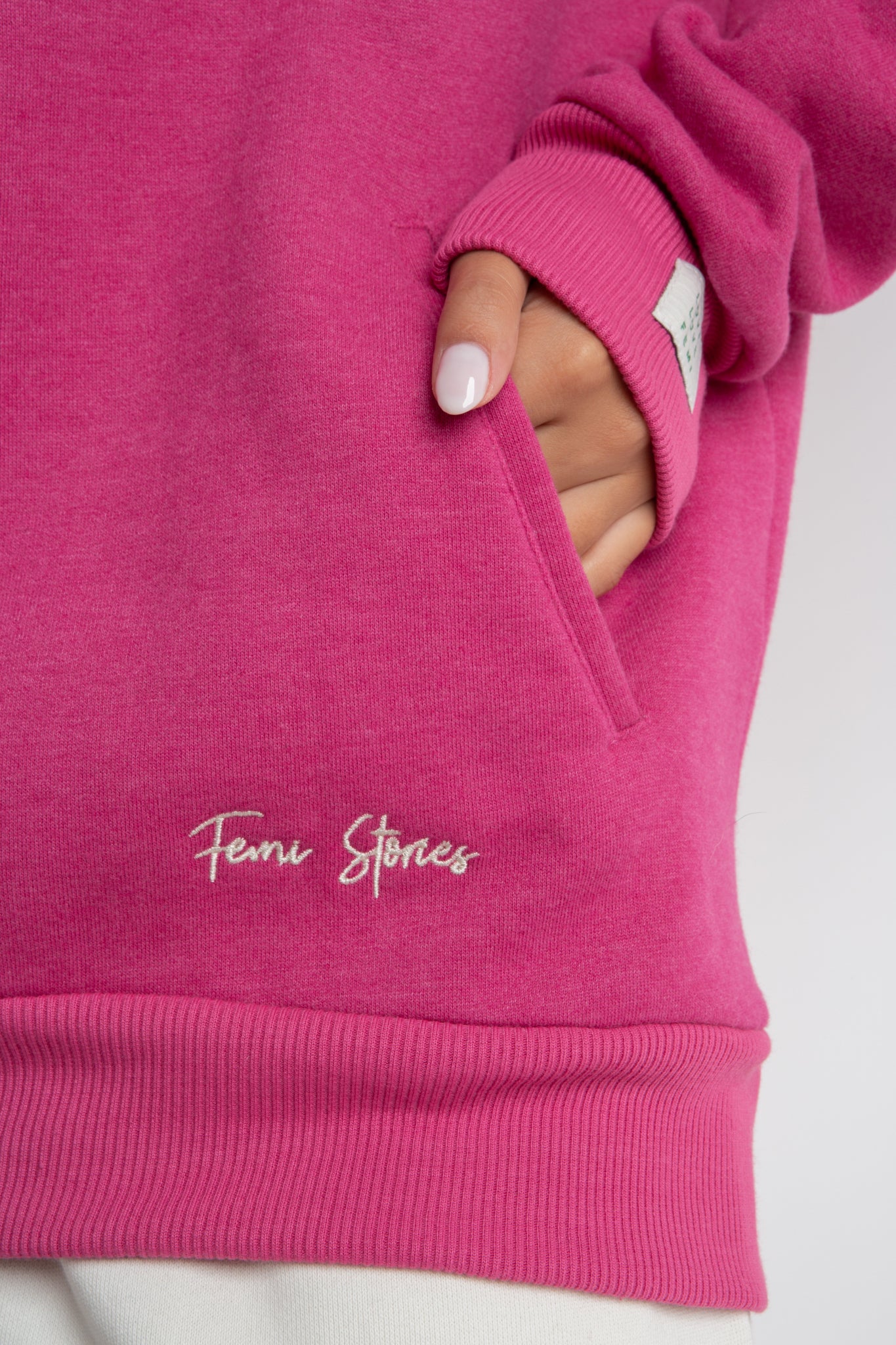 PURPLE HOODED SWEATSHIRT WITH FLOWER PRINT - NEMOS