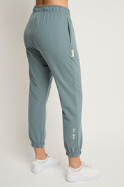 SPODNIE DRESOWE TYPU BAGGY TURKUSOWE - REVE