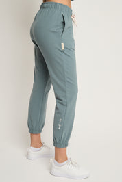 SPODNIE DRESOWE TYPU BAGGY TURKUSOWE - REVE