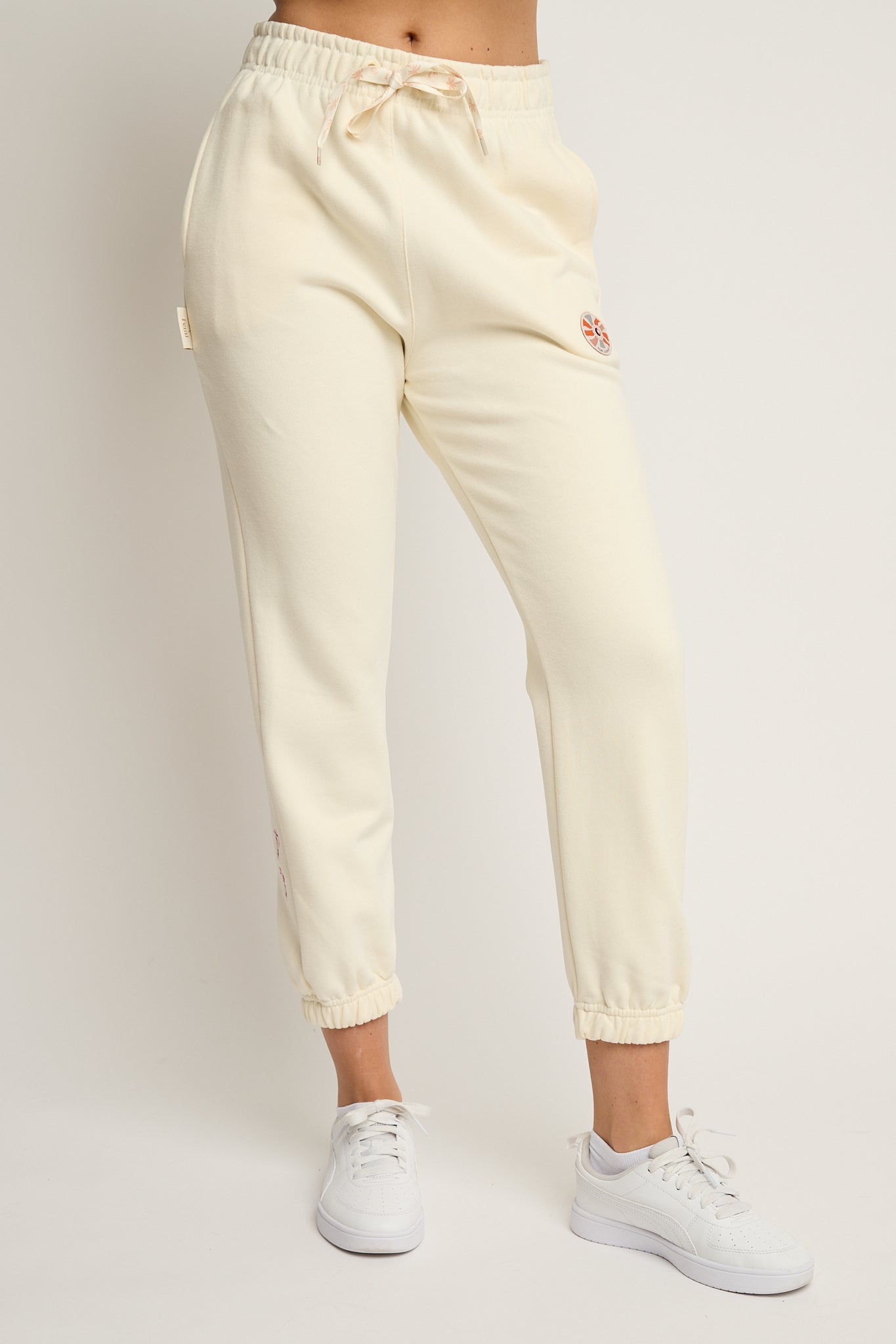 SPODNIE DRESOWE TYPU BAGGY ECRU - REVE