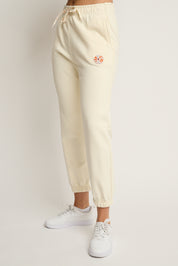 SPODNIE DRESOWE TYPU BAGGY ECRU - REVE