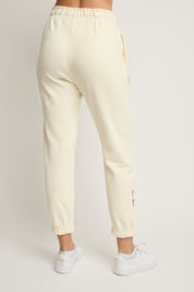 SPODNIE DRESOWE TYPU BAGGY ECRU - REVE