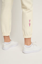 SPODNIE DRESOWE TYPU BAGGY ECRU - REVE