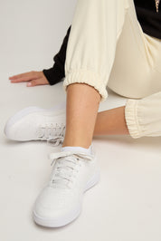 SPODNIE DRESOWE TYPU BAGGY ECRU - REVE