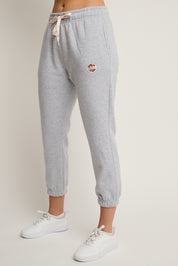 SPODNIE DRESOWE TYPU BAGGY SZARY MELANŻ - REVE