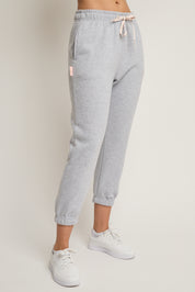 SPODNIE DRESOWE TYPU BAGGY SZARY MELANŻ - REVE