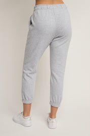 SPODNIE DRESOWE TYPU BAGGY SZARY MELANŻ - REVE