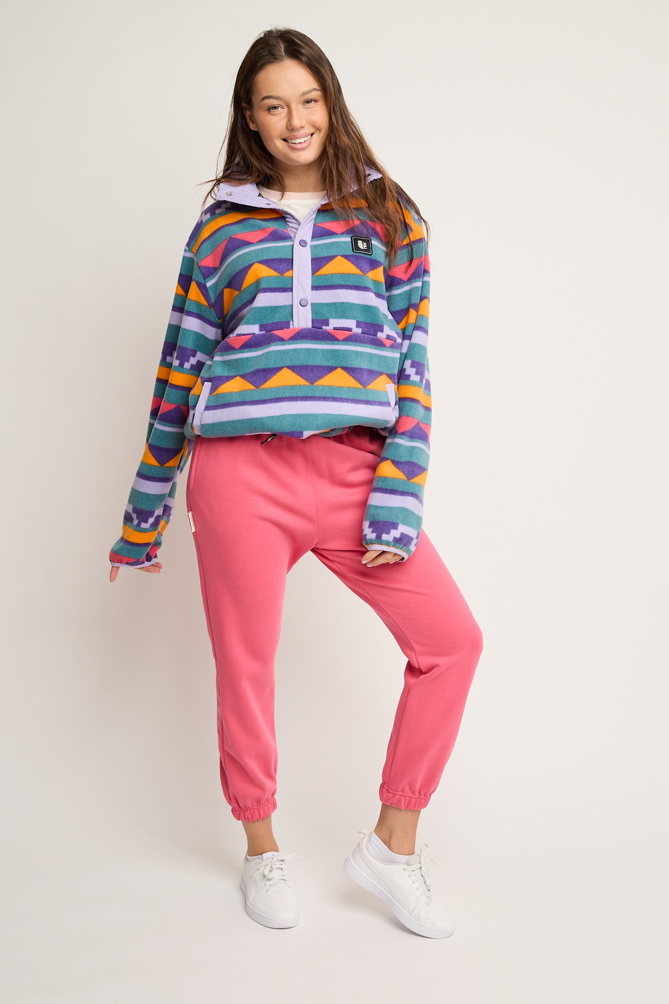 SPODNIE DRESOWE TYPU BAGGY KORALOWE - REVE