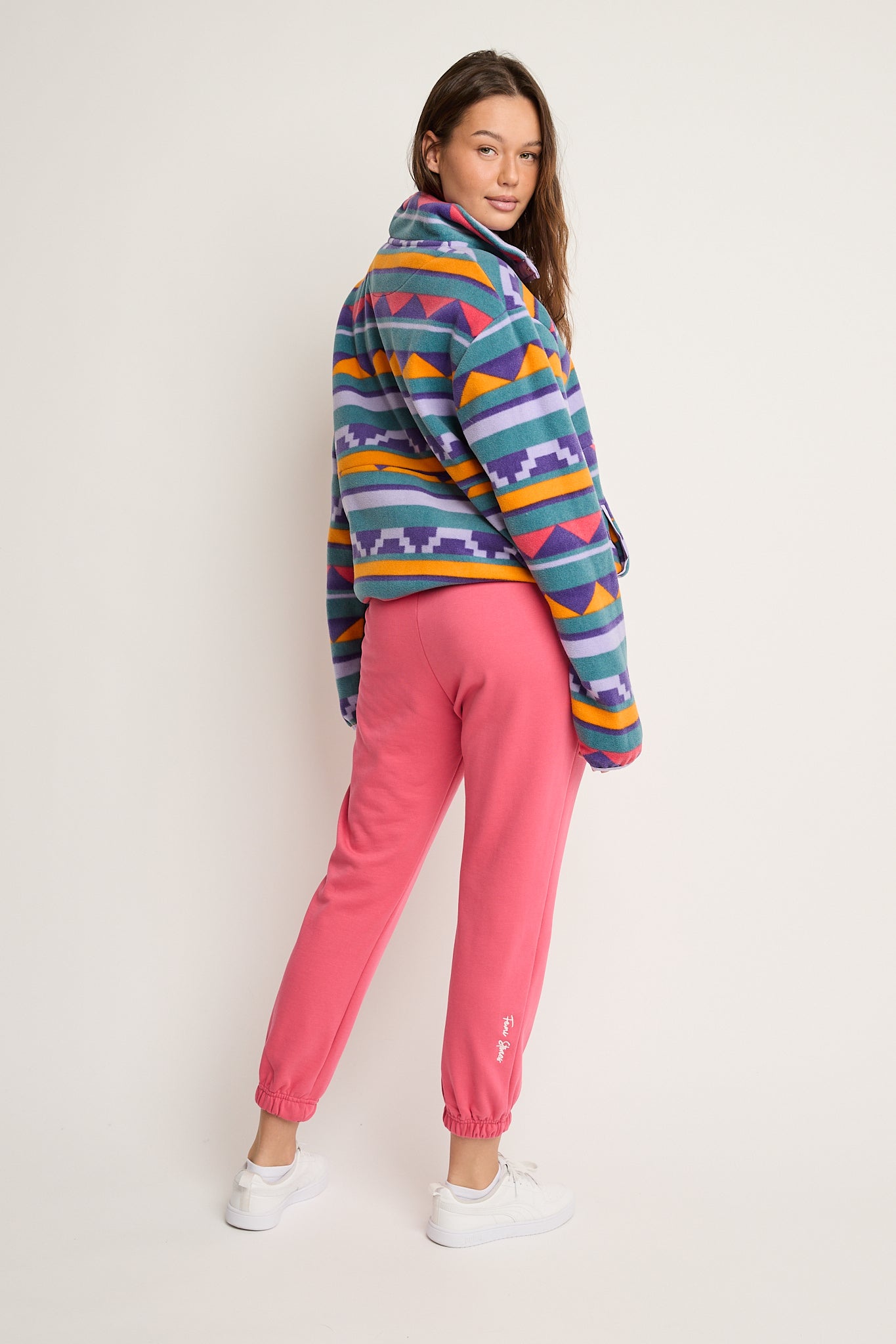 SPODNIE DRESOWE TYPU BAGGY KORALOWE - REVE