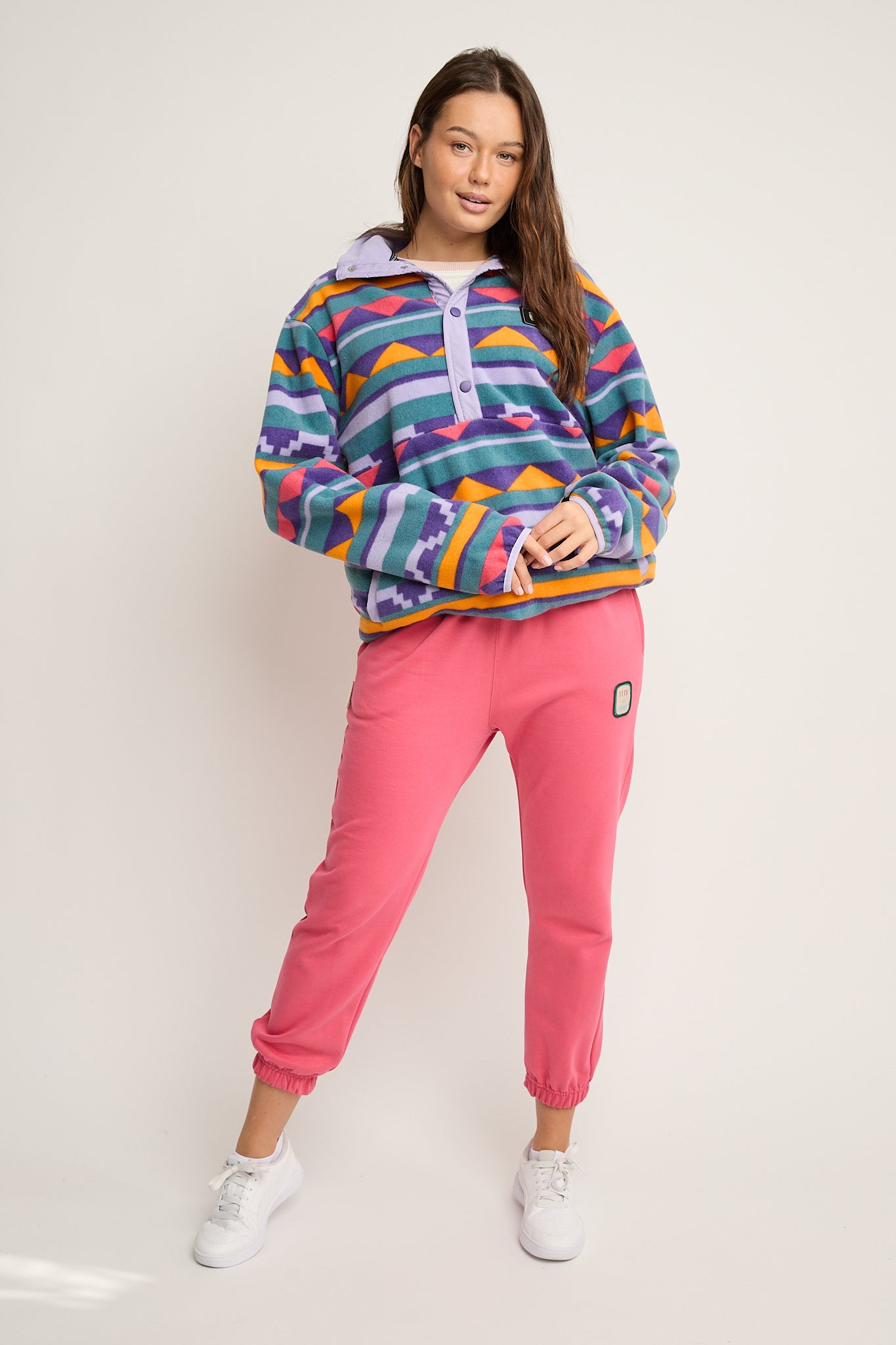 SPODNIE DRESOWE TYPU BAGGY KORALOWE - REVE