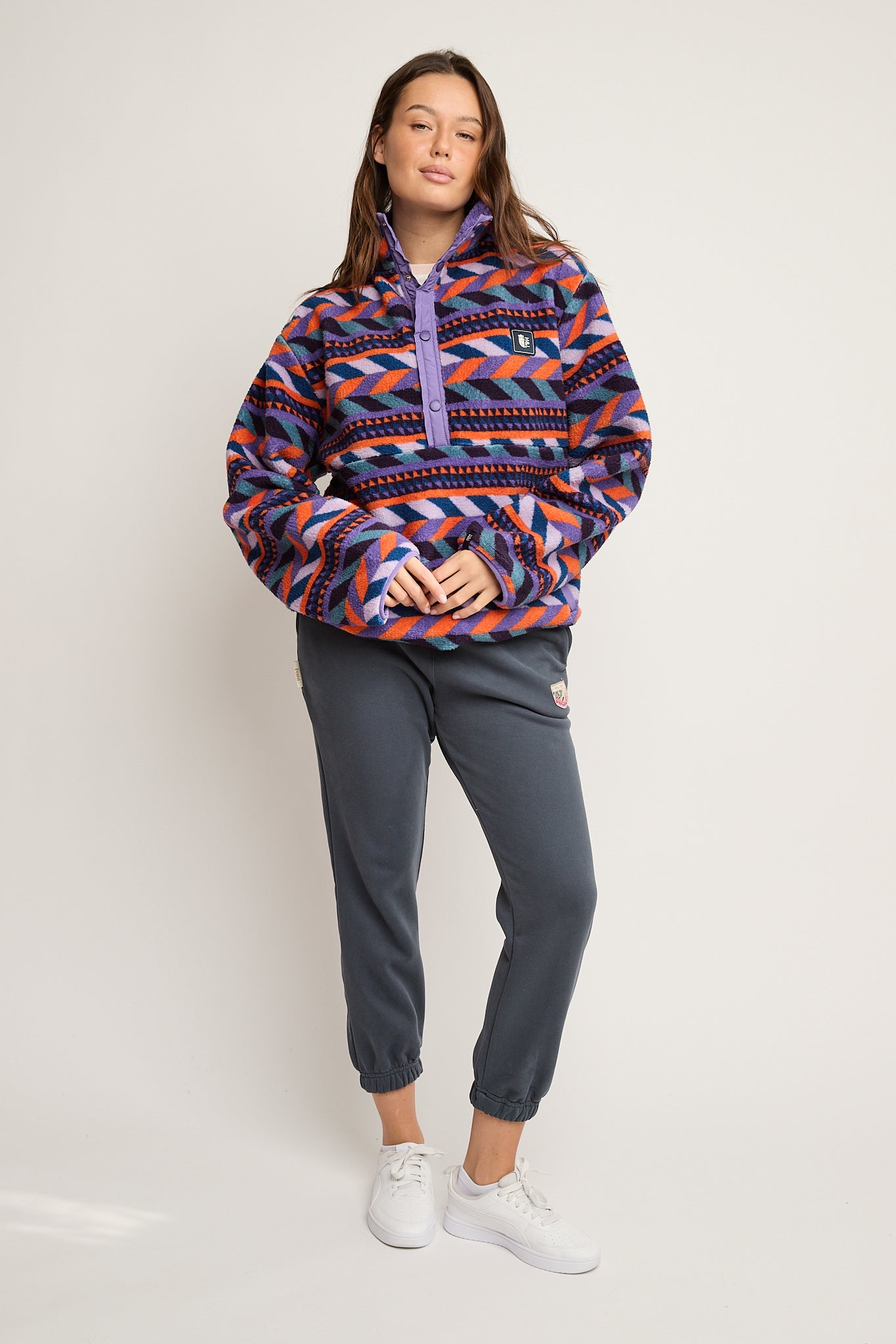 SPODNIE DRESOWE TYPU BAGGY GRAFITOWE - REVE