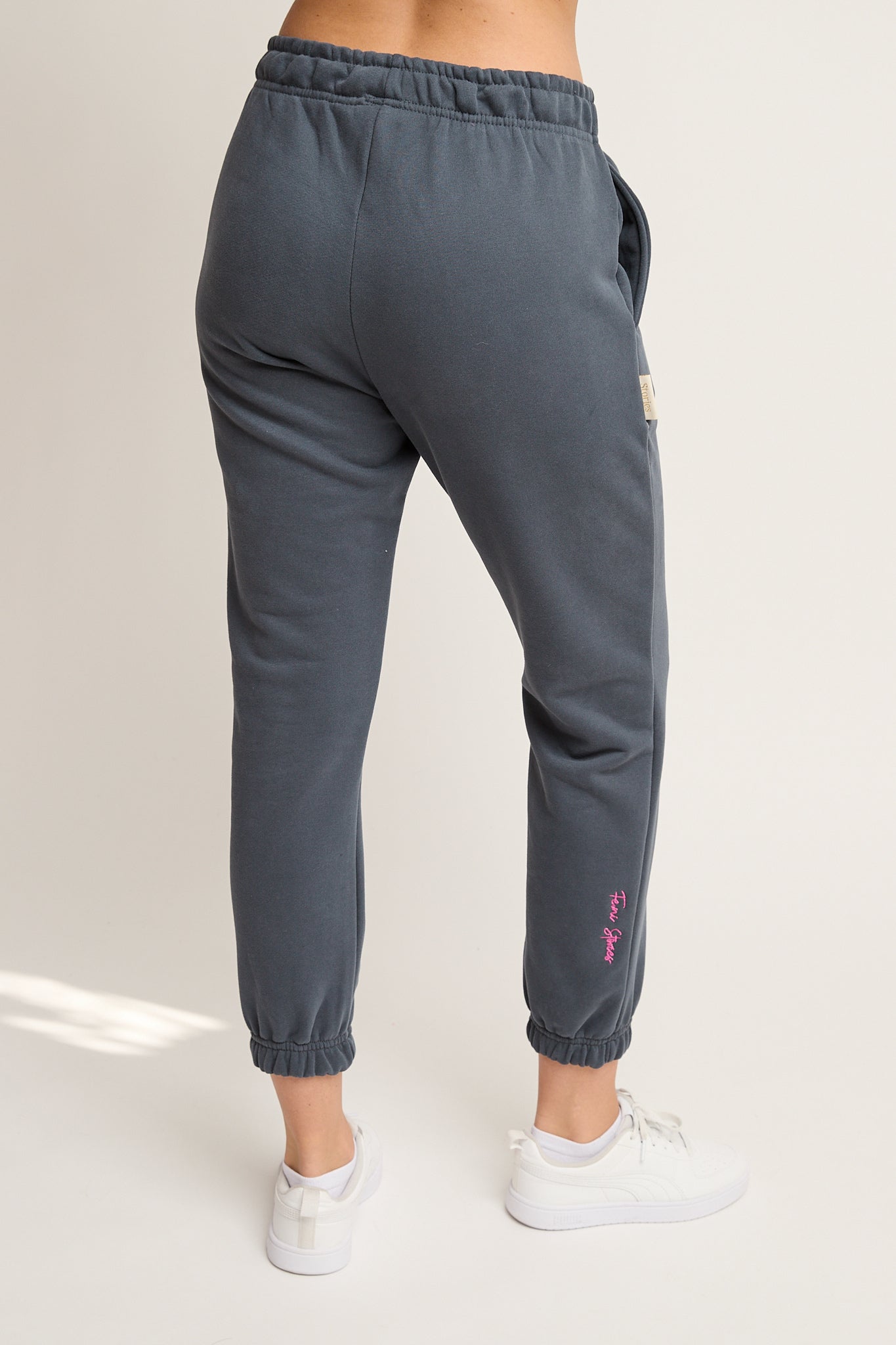 SPODNIE DRESOWE TYPU BAGGY GRAFITOWE - REVE