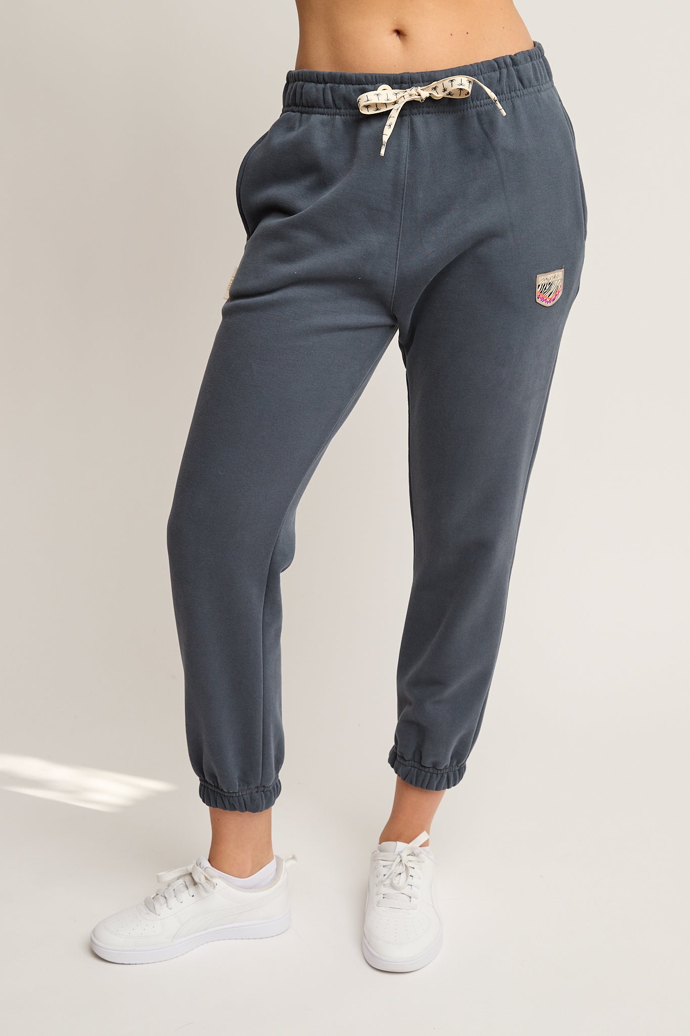 SPODNIE DRESOWE TYPU BAGGY GRAFITOWE - REVE