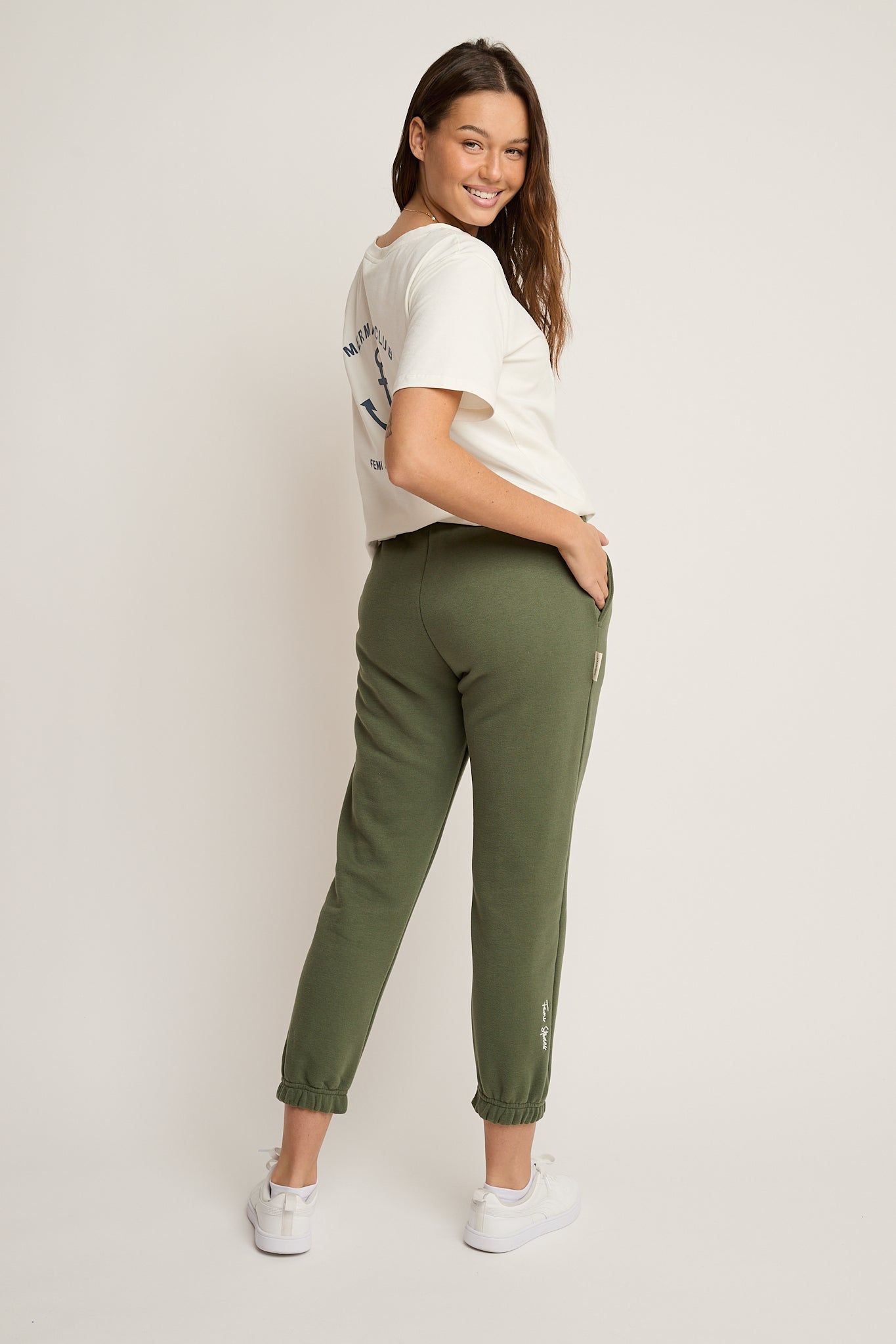 SPODNIE DRESOWE TYPU BAGGY KHAKI - REVE