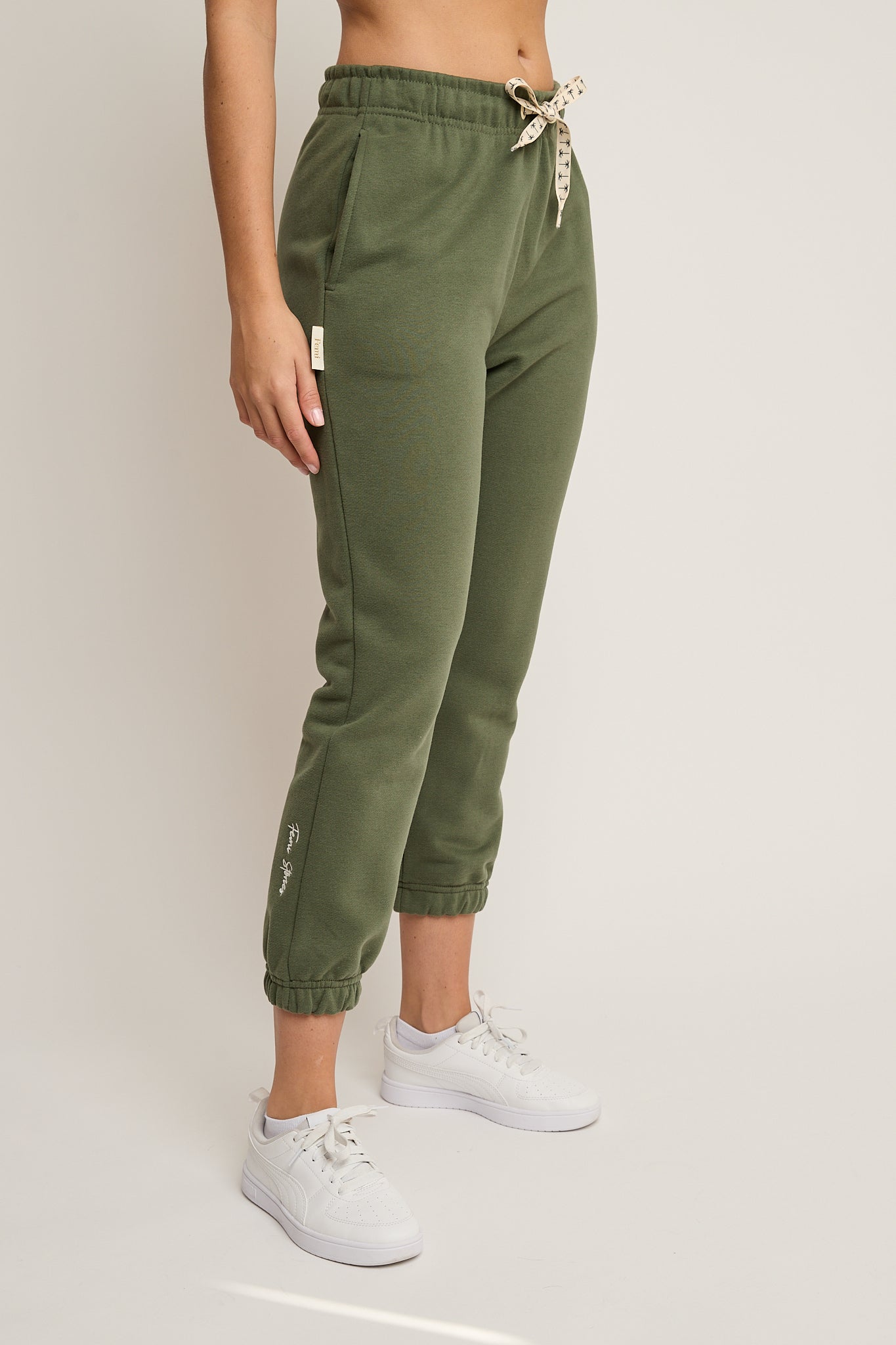 SPODNIE DRESOWE TYPU BAGGY KHAKI - REVE