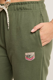 SPODNIE DRESOWE TYPU BAGGY KHAKI - REVE