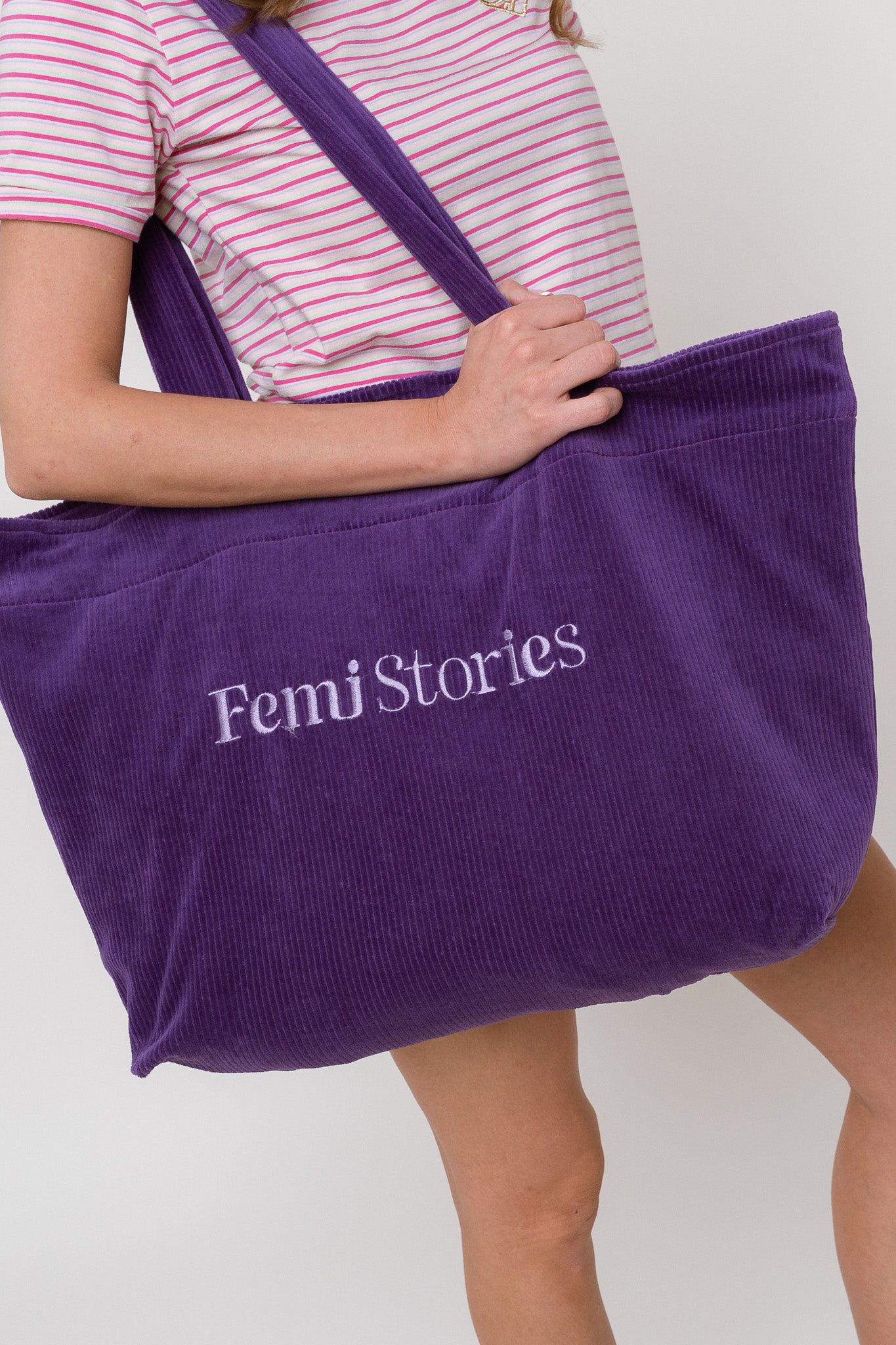 TORBA TYPU SHOPPER BAG FIOLETOWA - LUSH