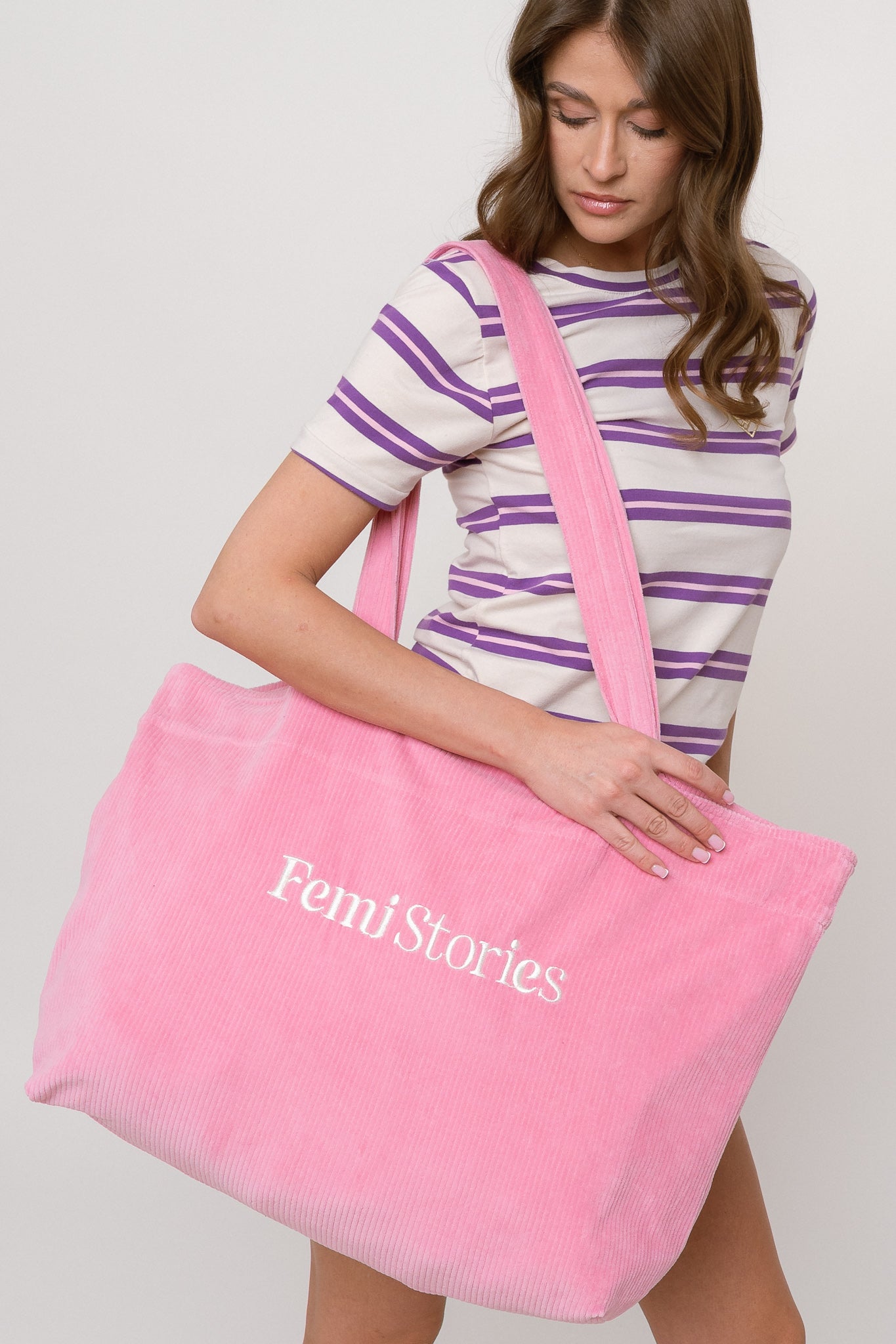 TORBA TYPU SHOPPER BAG JASNORÓŻOWA - LUSH