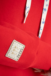 BLUZA Z KAPTUREM CZERWONA - AURENA