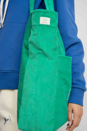 TORBA TYPU SHOPPER BAG ZIELONA Z JASNOZIELONYM NAPISEM - NAYA