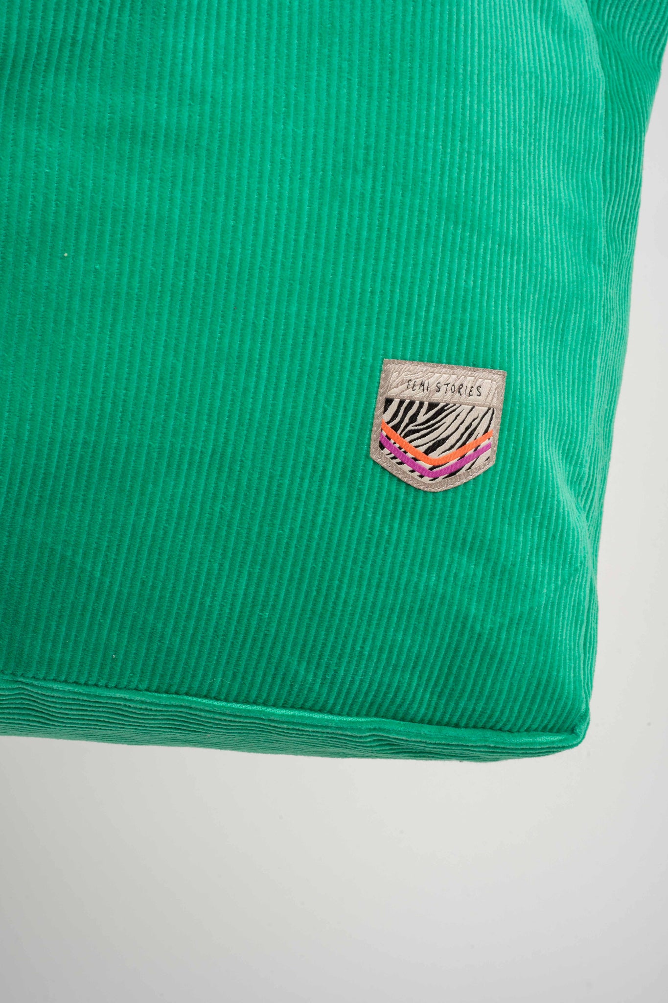 TORBA TYPU SHOPPER BAG ZIELONA Z JASNOZIELONYM NAPISEM - NAYA