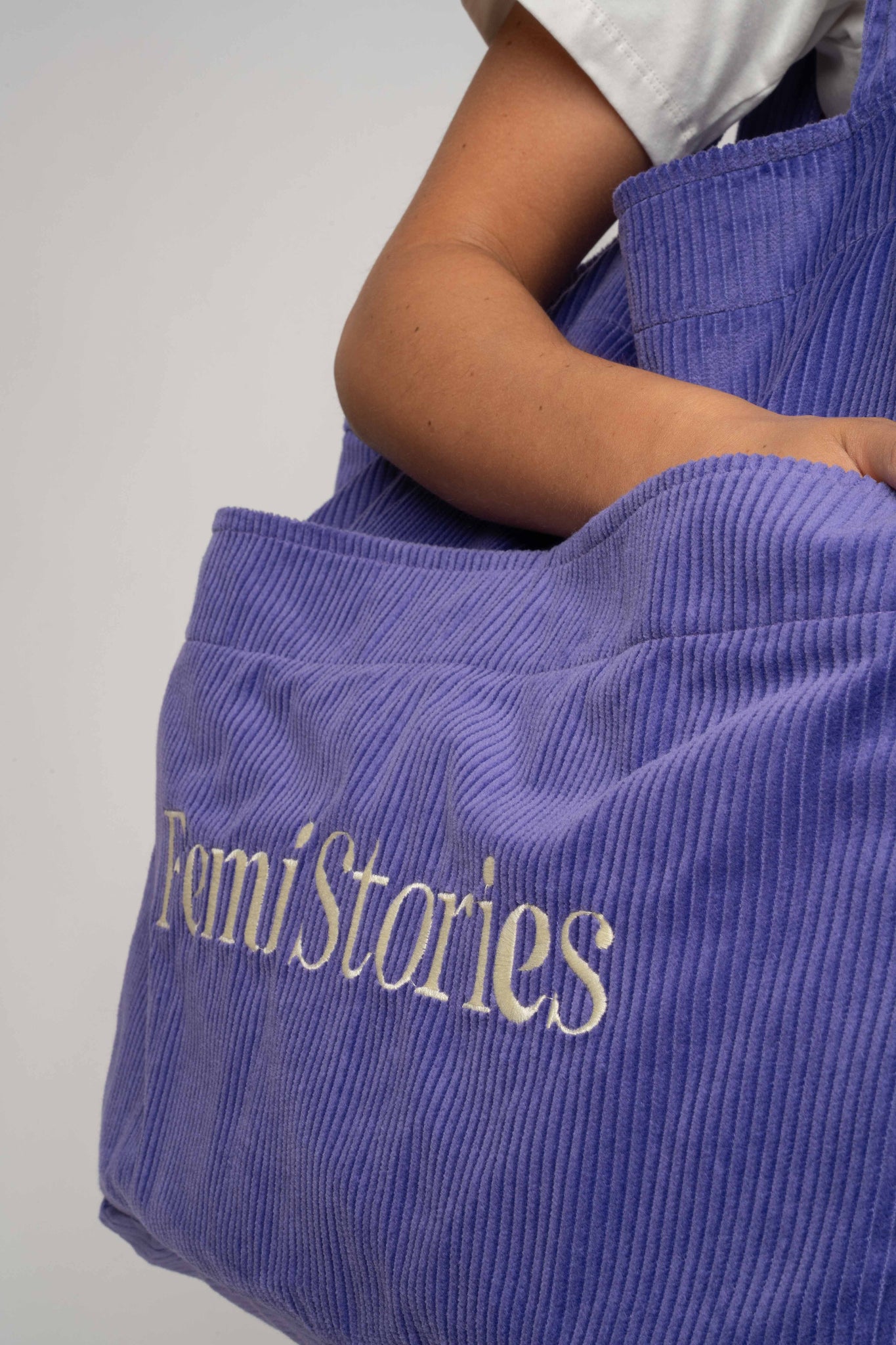 TORBA TYPU SHOPPER BAG FIOLETOWA Z ŻÓŁTYM NAPISEM - NAYA