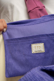 TORBA TYPU SHOPPER BAG FIOLETOWA Z ŻÓŁTYM NAPISEM - NAYA