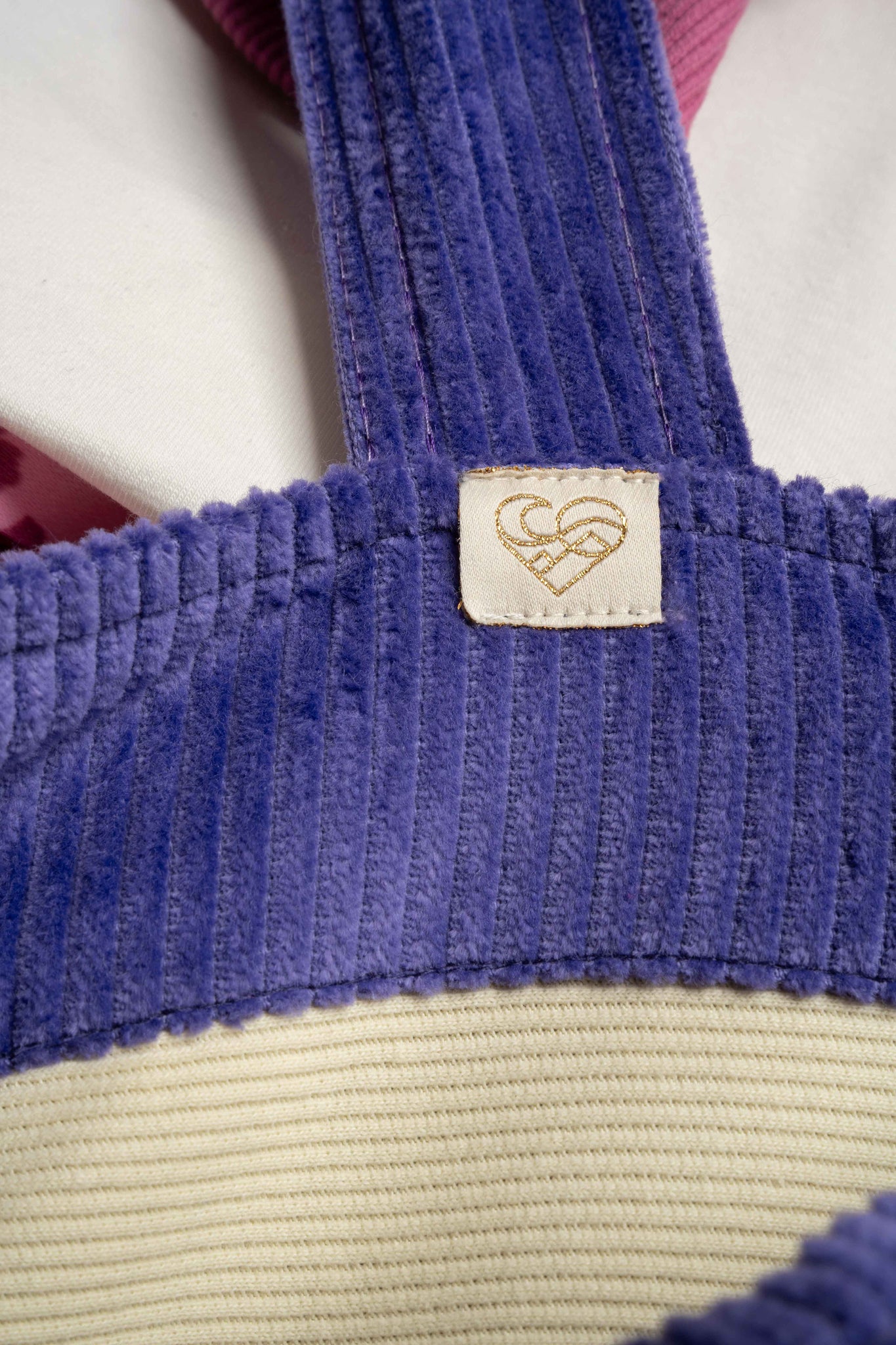 TORBA TYPU SHOPPER BAG FIOLETOWA Z ŻÓŁTYM NAPISEM - NAYA