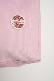TORBA TYPU SHOPPER BAG JASNORÓŻOWA Z ANTRACYTOWYM NAPISEM - NAYA