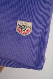 TORBA TYPU SHOPPER BAG FIOLETOWA Z JASNORÓŻOWYM NAPISEM - NAYA