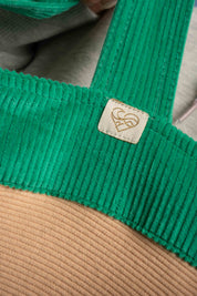 TORBA TYPU SHOPPER BAG ZIELONA Z BRZOSKWINIOWYM NAPISEM - NAYA