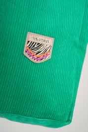TORBA TYPU SHOPPER BAG ZIELONA Z BRZOSKWINIOWYM NAPISEM - NAYA