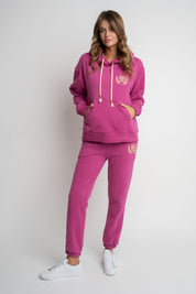 BLUZA Z KAPTUREM RÓŻOWA SHINE - AURENA