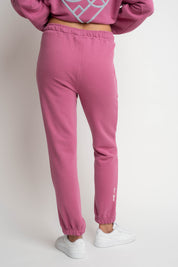 FUCHSIA SWEATPANTS WITH EMBROIDERY FEMI STORIES - HARUKA