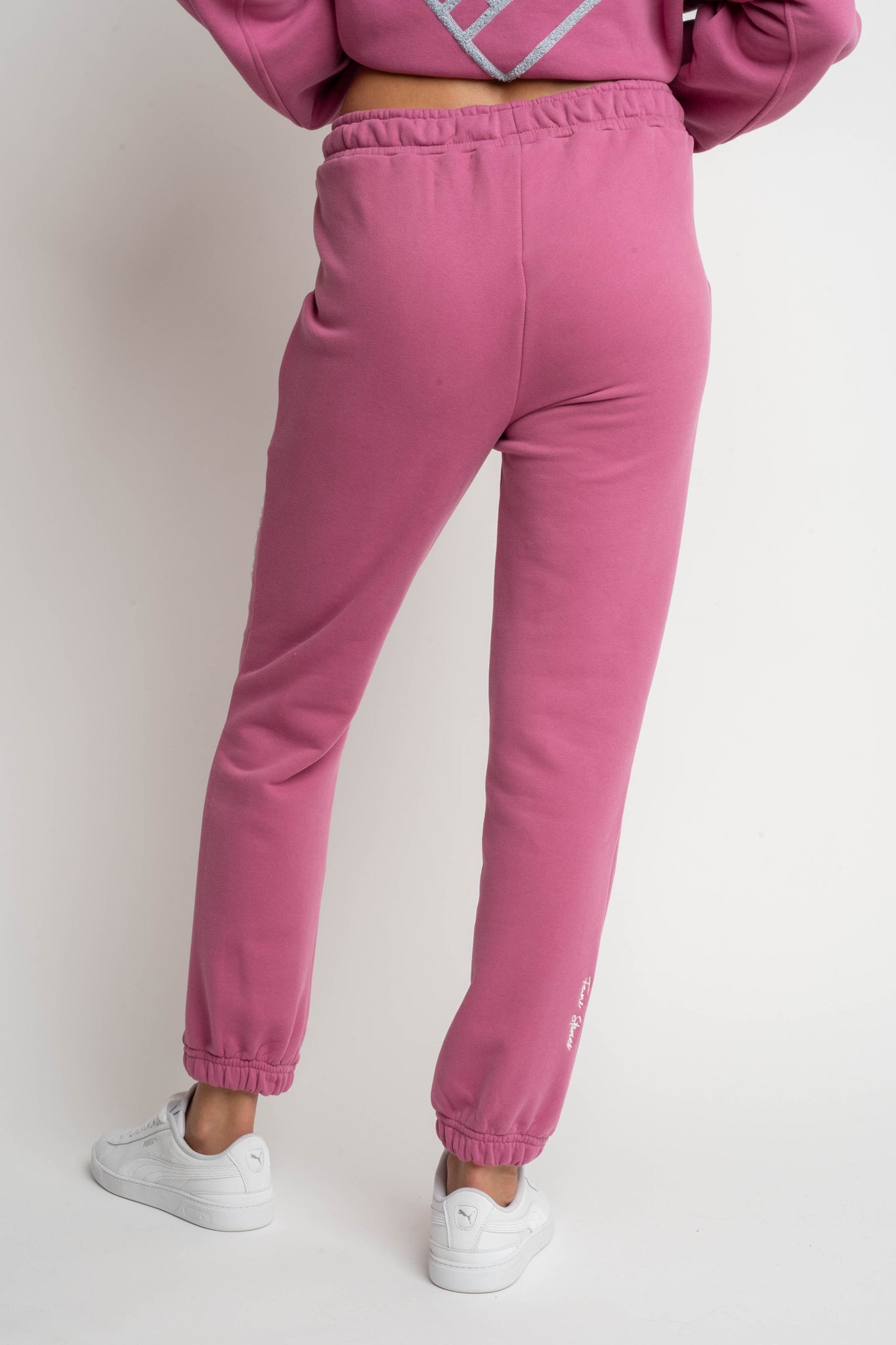 FUCHSIA SWEATPANTS WITH EMBROIDERY FEMI STORIES - HARUKA