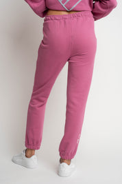 FUCHSIA SWEATPANTS WITH EMBROIDERY FEMI STORIES - HARUKA