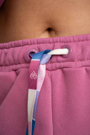 FUCHSIA SWEATPANTS WITH EMBROIDERY FEMI STORIES - HARUKA