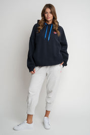 BLUZA Z KAPTUREM GRANATOWA - MYLA