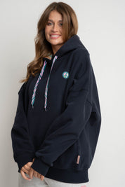 BLUZA Z KAPTUREM GRANATOWA - PENNY