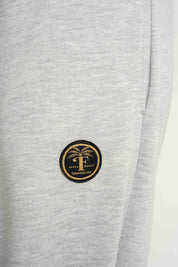 SPODNIE DRESOWE  BAGGY W KOLORZE SZAREGO MELANŻU- PERLE