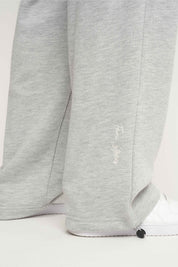 SPODNIE DRESOWE  BAGGY W KOLORZE SZAREGO MELANŻU- PERLE