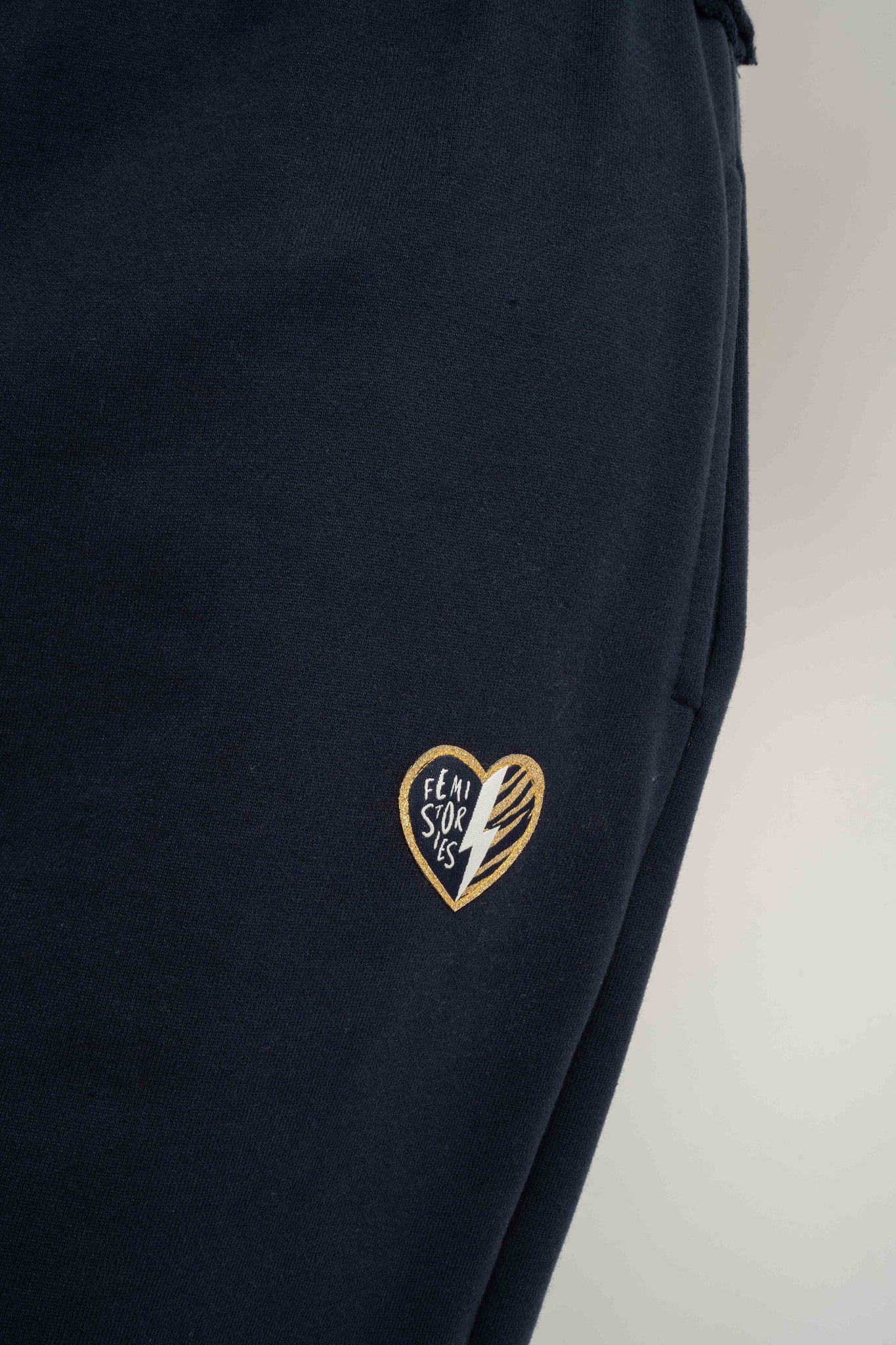 SPODNIE DRESOWE BAGGY CIEMNOGRANATOWE - PERLE