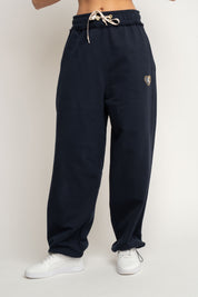 SPODNIE DRESOWE BAGGY CIEMNOGRANATOWE - PERLE