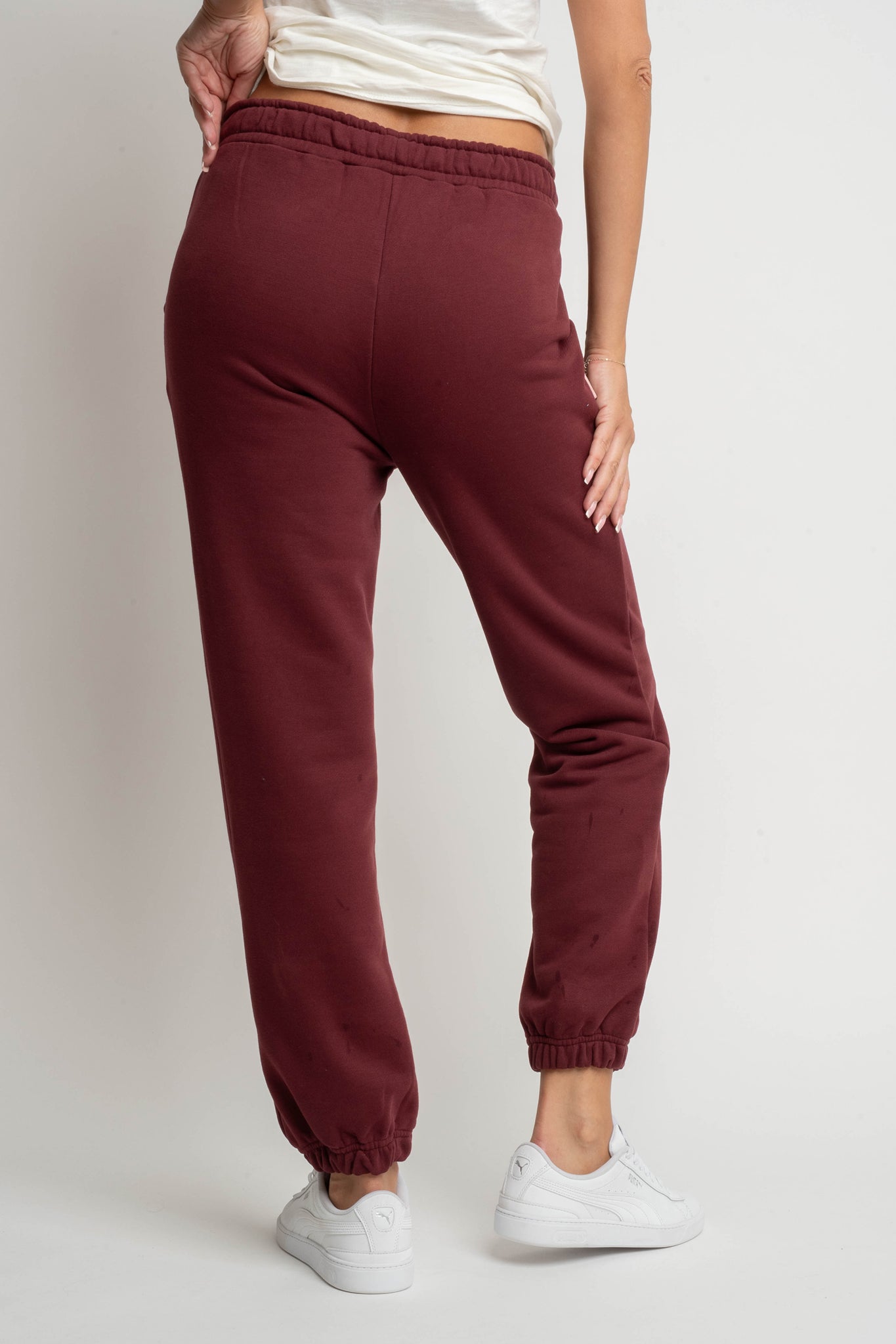 BURGUNDY SWEATPANTS - HARUKA