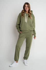 KHAKI HOODIE - AURENA