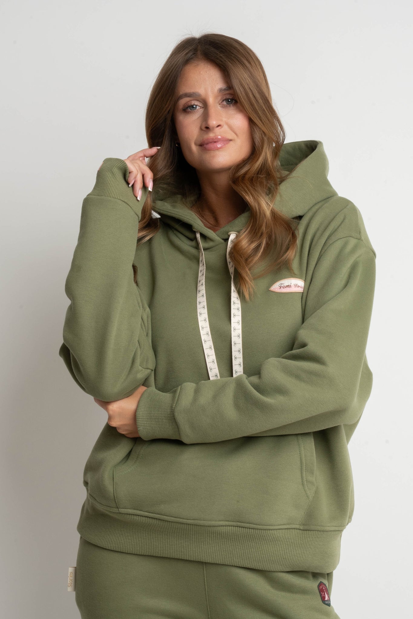 KHAKI HOODIE - AURENA