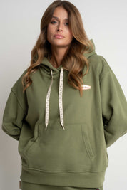 KHAKI HOODIE - AURENA